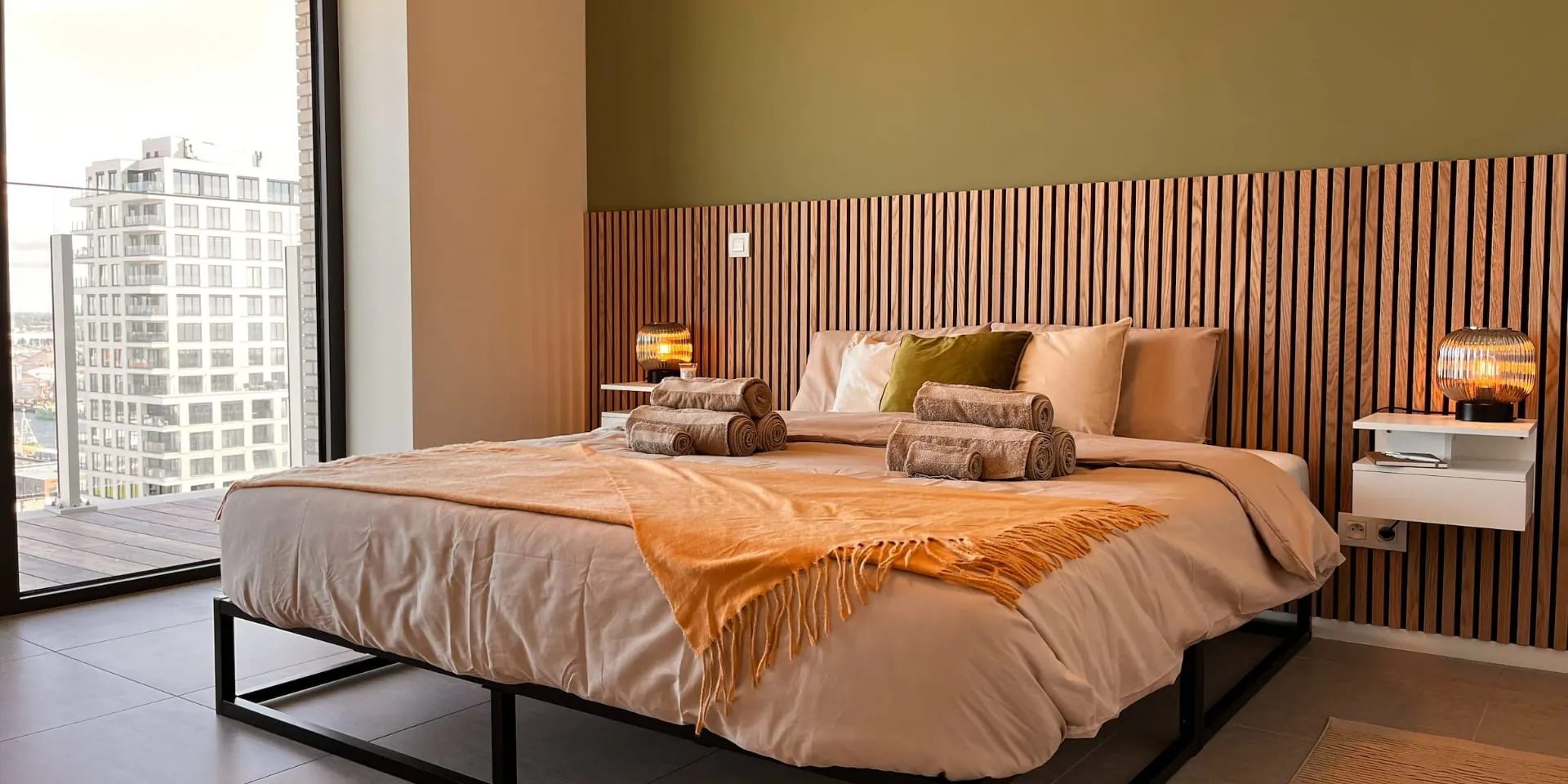 Akustikpaneele im Schlafzimmer