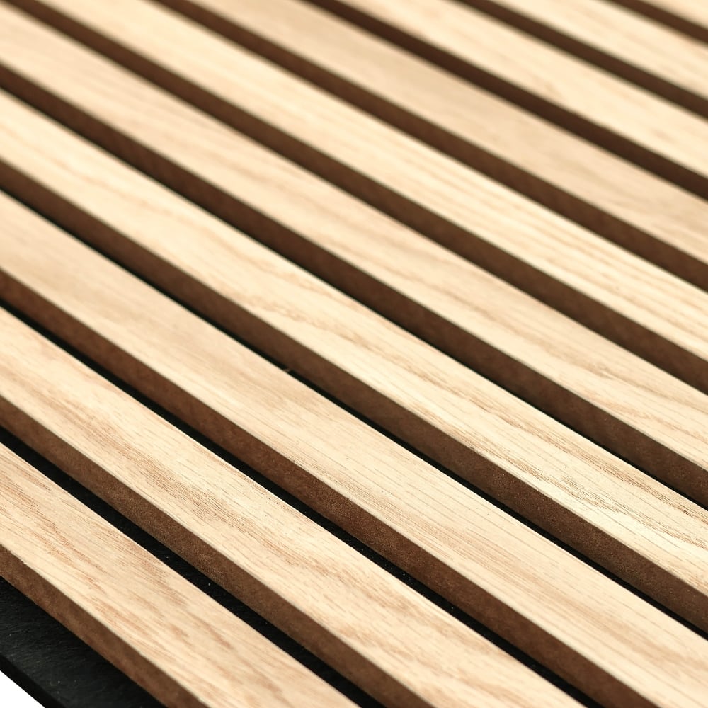 Akustik Paneele Klassische Eiche (Filz schwarz/MDF braun)- 260x60cm