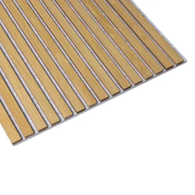 Akustik Paneele Klassische Eiche (Filz grau/ MDF braun) – 260x60cm