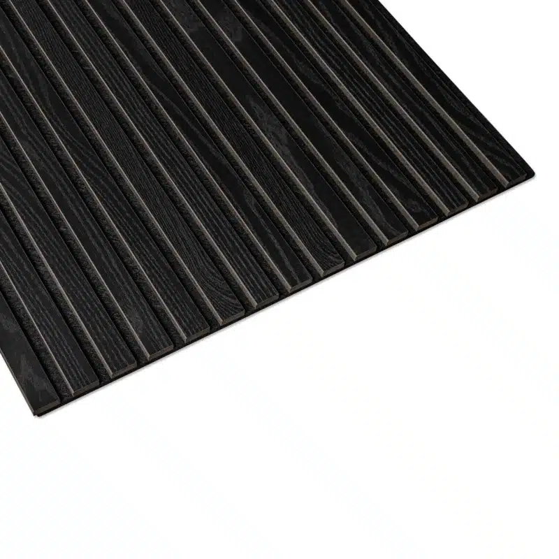 Akustik Paneele Schwarze Eiche (Filz schwarz) - 260x60cm