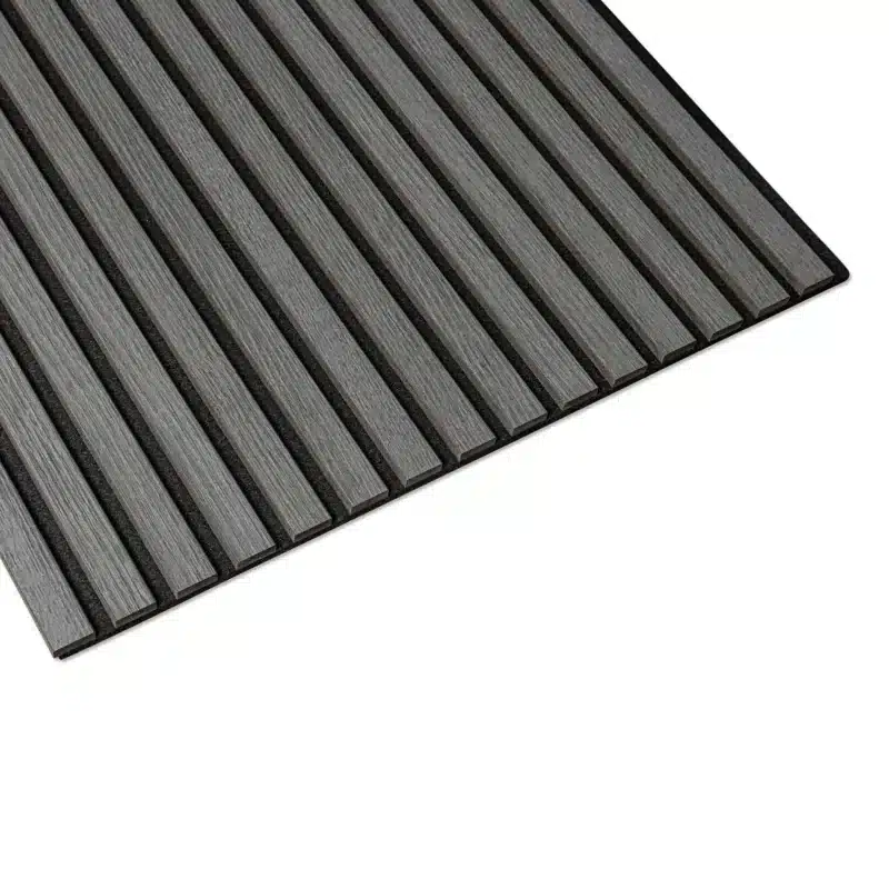 Akustik Paneele Grau (Filz schwarz) – 260x60cm