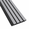 Fassadenverkleidung Komposit - Grau + Schwarz | 2900 x 200 mm