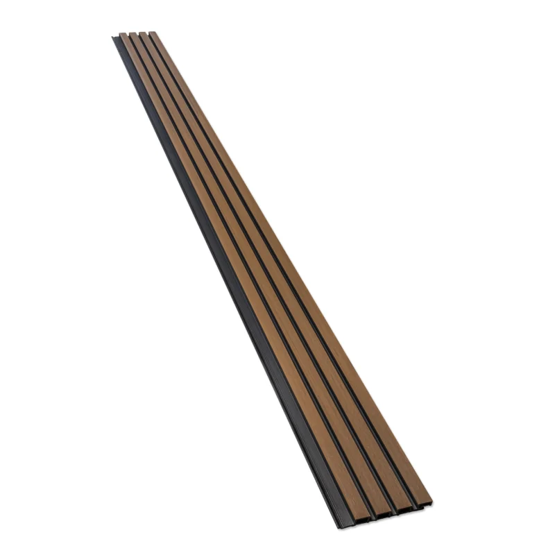 Alternative view of Fassadenverkleidung Komposit - Teak + Schwarz | 2900 x 200 mm