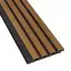 Fassadenverkleidung Komposit - Teak + Schwarz | 2900 x 200 mm