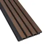 Fassadenverkleidung Komposit - Nussbaum + Schwarz | 2900 x 200 mm