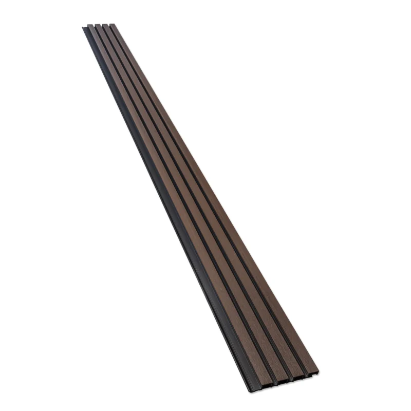 Alternative view of Fassadenverkleidung Komposit - Nussbaum + Schwarz | 2900 x 200 mm