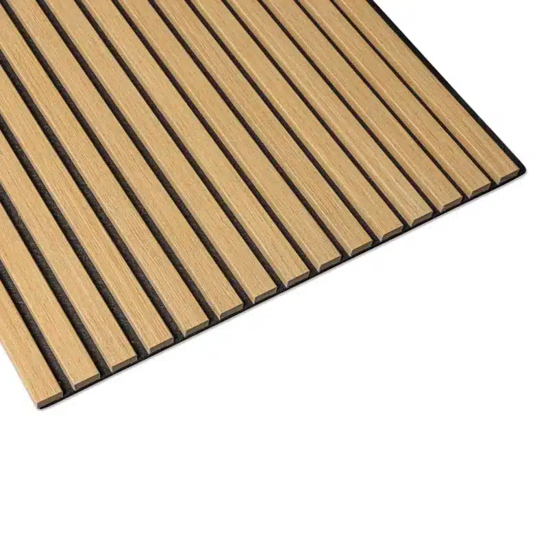 Akustik Paneele 3-seitige natürliche Eiche (Filz schwarz) - 260x60cm