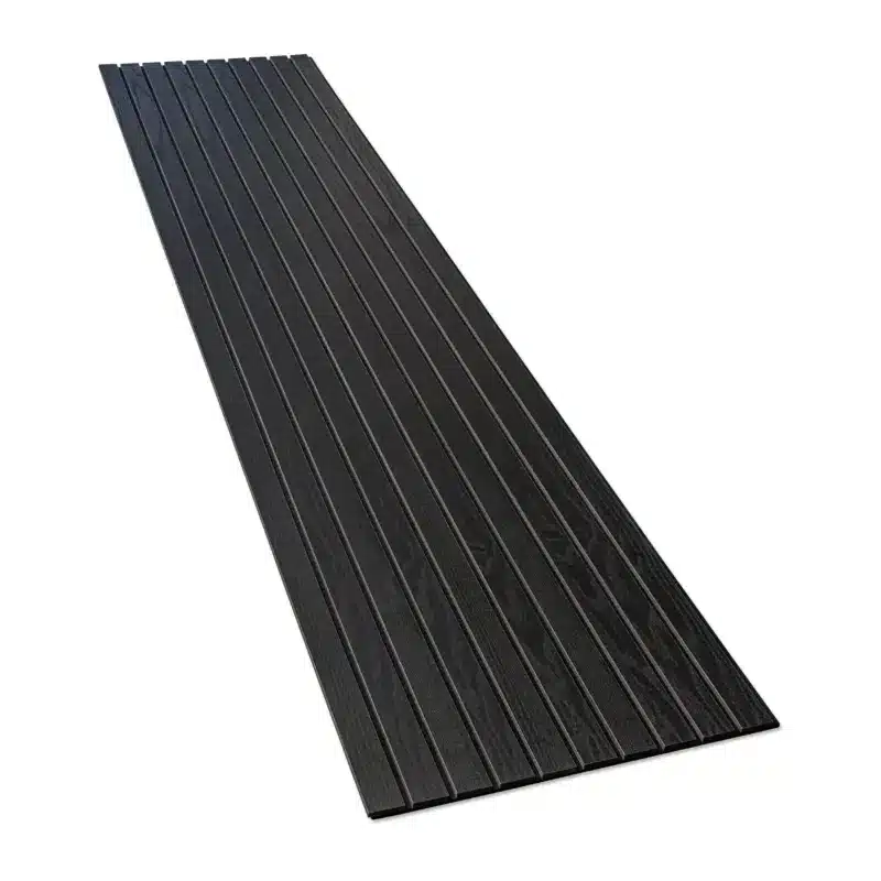 Alternative view of Akustik Paneele Schwarze Eiche breite Lamellen –50mm- 260x60cm