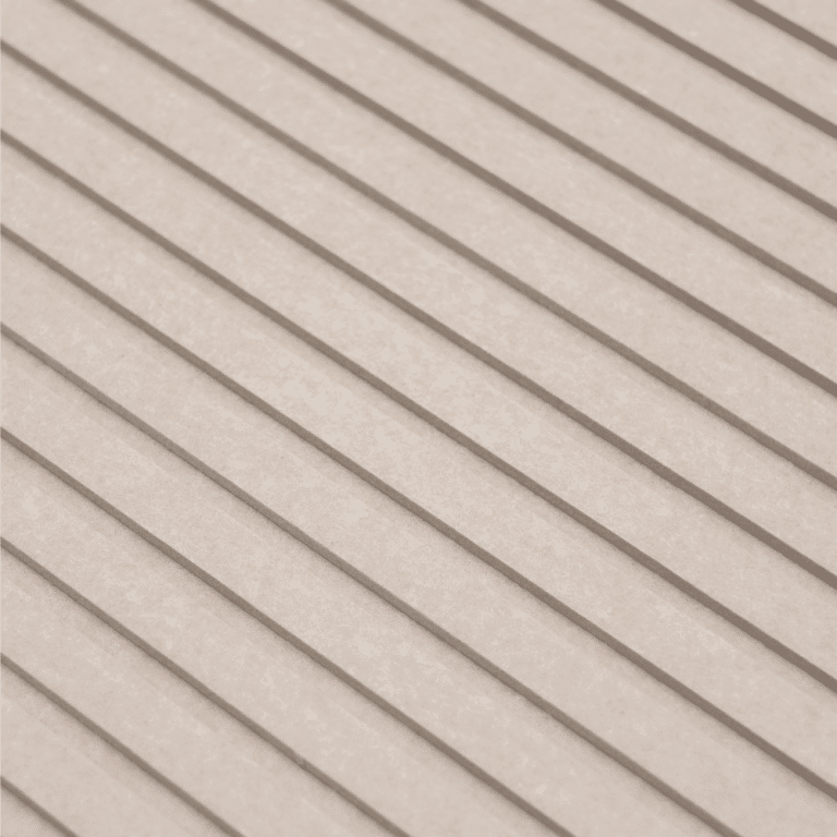 Akupanel - Akustische Wandpaneele - Filz auf Filz Creme - 260x60cm